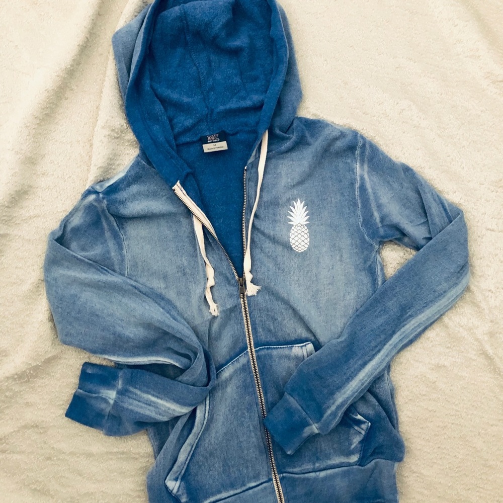 Blue Zip Sweatshirt